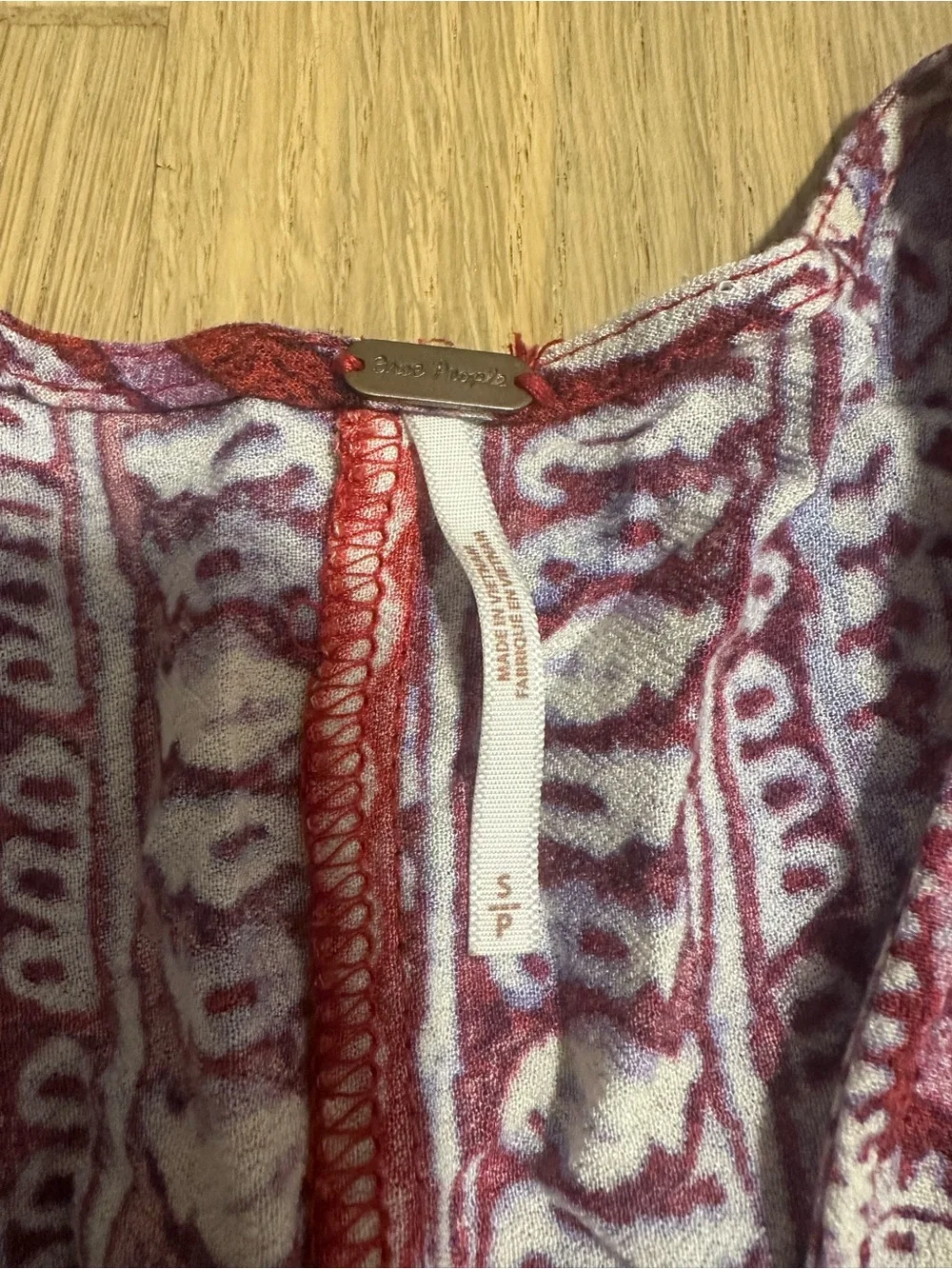 Free People Wild and Free Paisley Crop Top
